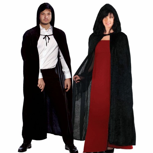 Velours à Capuche Cape Robe fantaisie cardées Dracula Vampire Cape De Super-Héros Halloween