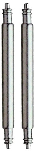2 Stück 17mm Eichmüller Edelstahl Federstege 1,5mm Ø für Uhren Armbänder