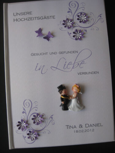 Gästebuch Hochzeit /"Love/" Brautpaar Deko  Geschenk
