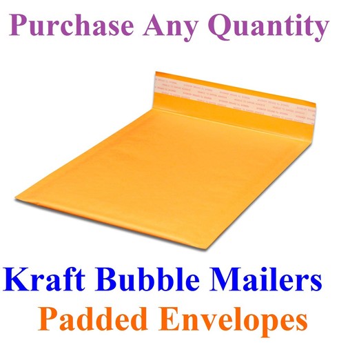 10-2000 #5 10.5x16 Mailing Kraft Bubble Mailers Padded Envelopes Bags 10.5 x 15