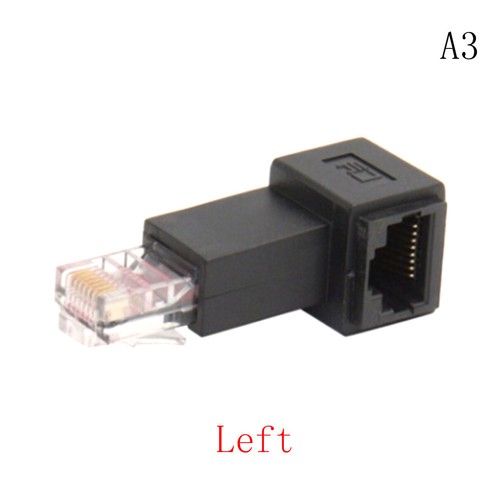 RJ45 Multi-angle Cat 5e Male to Female Lan Ethernet Network Extension Adapter BE