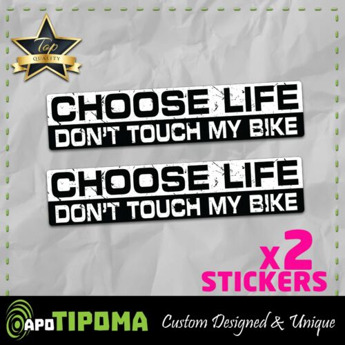 CHOOSE LIFE BIKE Funny Sticker Vinyl Decal JDM motorcycle offroad moto helmet