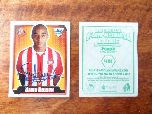 Premier League 2003-Sunderland jugador Pegatinas Merlin F.A