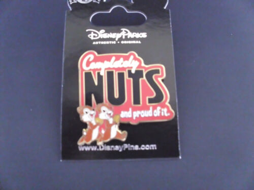 CUTE! New on Card Trading Pin Completely Nuts Disney CHIP & DALE