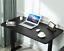 Home Office 47 x 27 inch Universal Table Top for Sit to Stand Desk Frames Black
