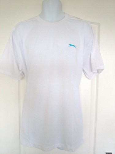 BNWT MENS WHITE SLAZENGER T-SHIRT SIZE 2XL XXL