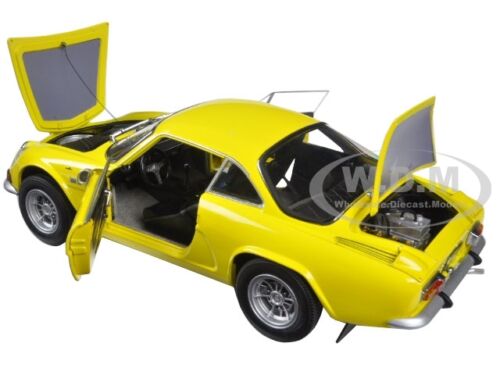 RENAULT ALPINE A110 1600S YELLOW 1//18 DIECAST MODEL CAR BY KYOSHO 08484