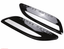 Black+silver Dummy Hood Vent Slat air wing trim For range rover Velar 2018 2019