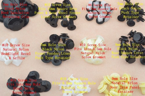 Car Fender Door Hood Bumper Trim Clip Body Retainer Assortment For TOYOTA
