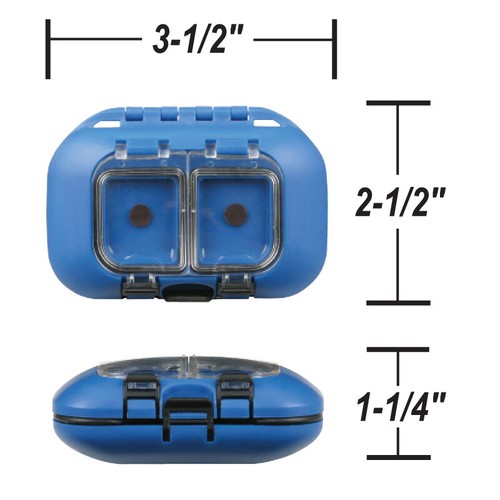 Flambeau MINI ruban bleu Waterproof Fly Box-avec cordon