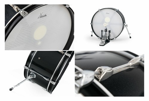 Top E-Drum Set mit Mesh Heads Holzkessel 720 Sounds und echter HiHat 20/" Kick