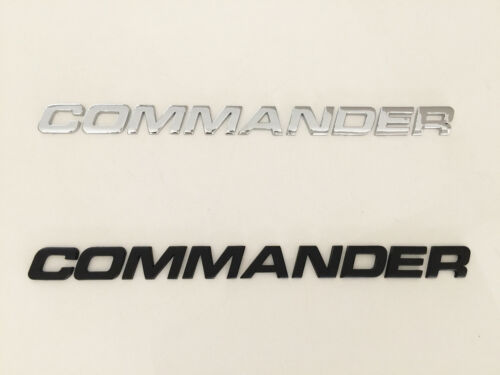 COMMANDER Black//chrome 3D Emblem Badge Letter Car Truck Hood Trunk Door