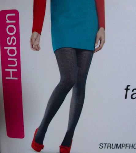 Hudson Knitted Tights Cable Braid Pattern 26/% Wo 36-42 Traditional Costume