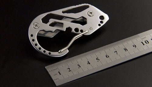 Compact Key Holder Smart Keychain Folder Clip Ring Wallet Portable EDC Gear Tool