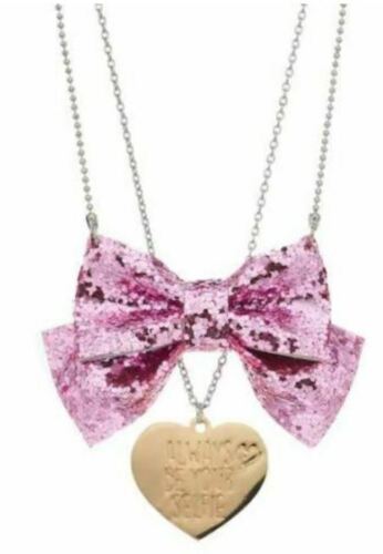 Details about   JoJo Siwa Always be your selfie Glittery Bow & Heart Necklace Set 