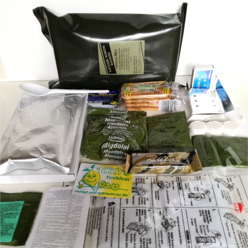 Ration alimentaire militaire armée Jour Pack Lituanien MRE Emergency Set Combat mid2020