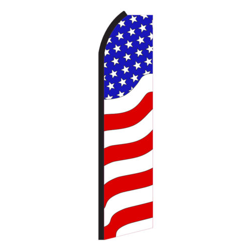 USA WAVY Advertising Flutter Feather Sign Swooper Banner Flag Only