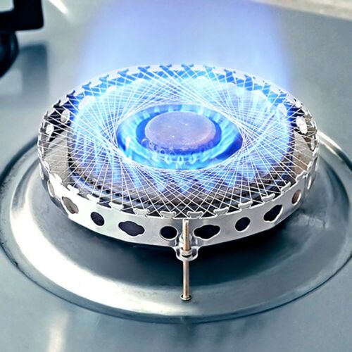 Energy Saving Gas Cooker Stove Net Windproof Cover Round Wire Mesh Kitchen Tool 