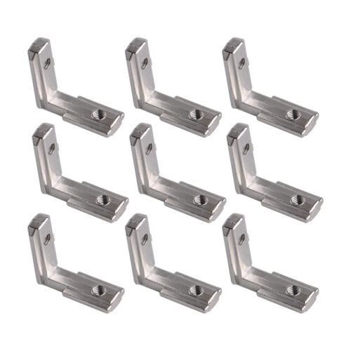 20x L Shape Joint Angle Bracket Corner Connector For 6mm T Slot Extrusion A+ 