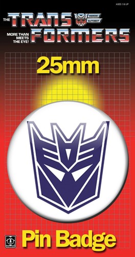 Violet Decepticons Logo Insigne 25 mm Transformers Decepticons Autobots IMAGE