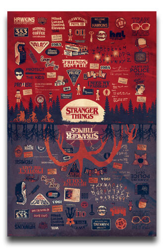 Stranger Things The Upside Down Poster New Maxi Size 36 x 24 Inch 