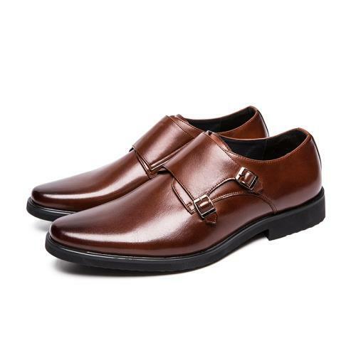 Details about   38-48 Mens Dress Formal Business Leisure Shoes Work Office Buckle Pointy Toe L 