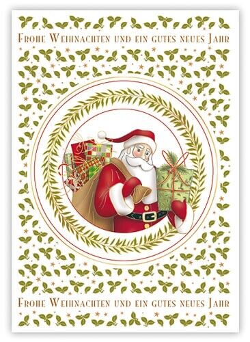 Quire*Weihnachten*Cartoon*Postkarte*Santa/&Hängematte/&Noten*Pinguin*10 x15cm*