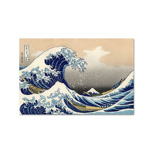 The Great Wave of Kanagawa Ukiyoe Japan Art Canvas Poster Vintage Canvas Print