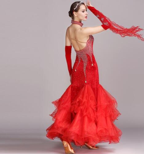 2018 NEW Latin Ballroom Dance Dress Salsa Modern Waltz Tango Dress #S7016