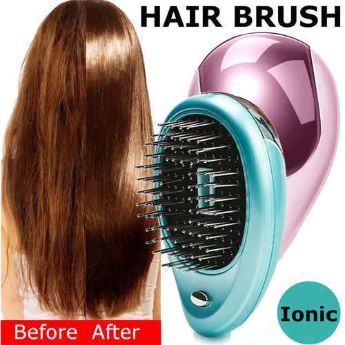 Electric Ionic Hairbrush Small Hair Massage Brush Comb Home Travel Using St ☀A