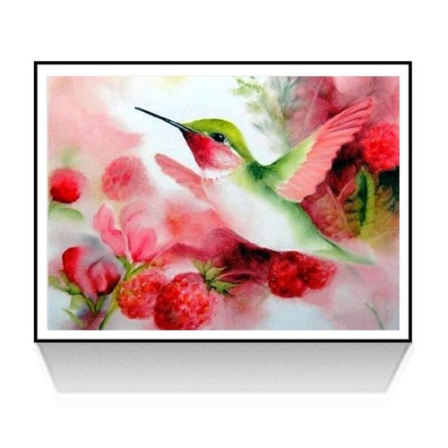 5DDIY Diamond Painting Embroidery Hummingbird Cross Craft Stitch Kit Home Decor