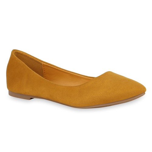 Damen Klassische Ballerinas Basic Flats Slipper Slip On Schuhe 830764 Trendy