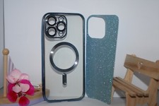 Glitzer iPhone 14 15 Pro ProMax Handyhülle Magsafe Schutzhülle Kameraschutz Case