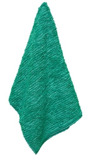 Janey Lynn Designs Jazzy Jade Green 28" x 19" Cotton Chenille Shaggie Towel 