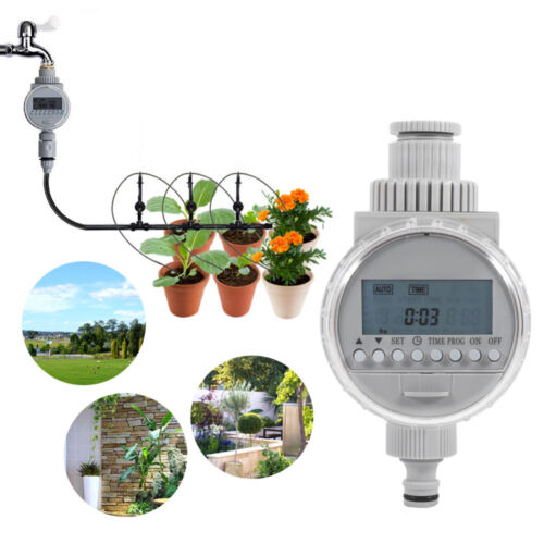 Automatic Micro Drip Irrigation System Watering Hose Garden Plant Self DIY US 