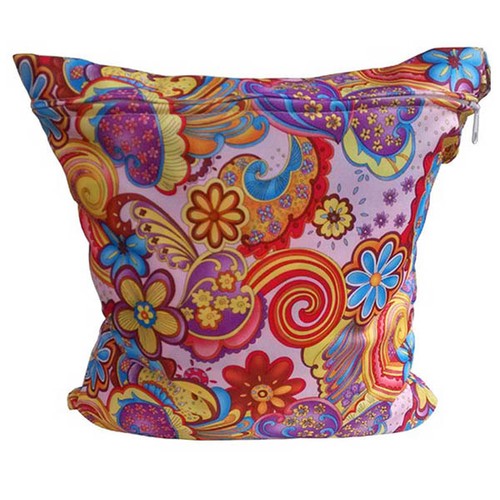 New Waterproof Zip Wet Dry Bag for Baby Infant Cloth Diaper Nappy Pouch Reusable