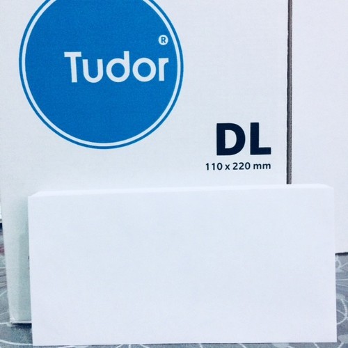 10 x DL Envelopes white 110 x 220mm Preseal Wallet white plainface Tudor