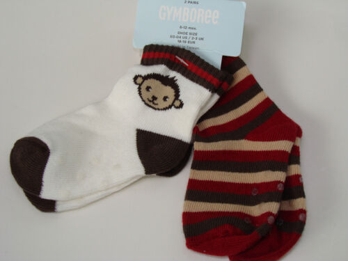 Gymboree Mischievous Monkey Socks Boys Size 6-12 M