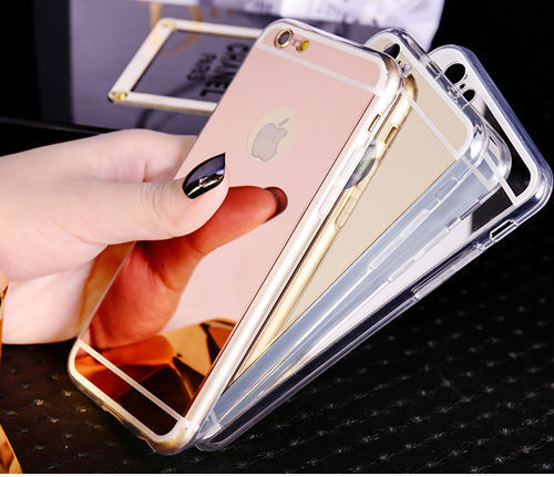 Espejo De Lujo ultra delgada suave TPU funda para iPhone 6 