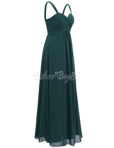 Details about  / UK/_Women Bridesmaid Dress Chiffon Long Evening Wedding Party Ball Gown XMAS Prom