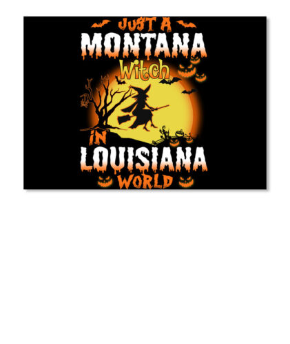 Details about   Just A Montana Witch In Louisiana World Sticker Landscape 