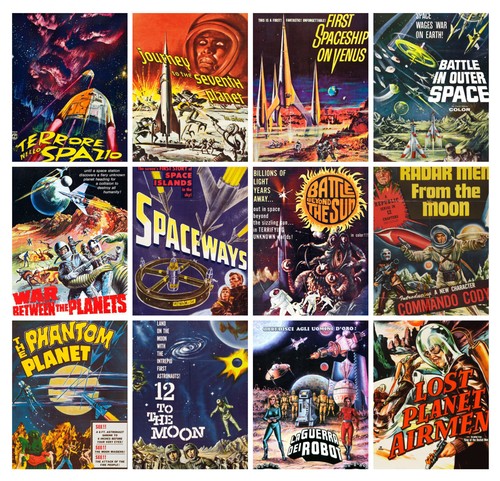 Space Sci Fi Alien Vintage Trash Movie MP447 13 posters 8/"x11/"//A4 Mini Posters
