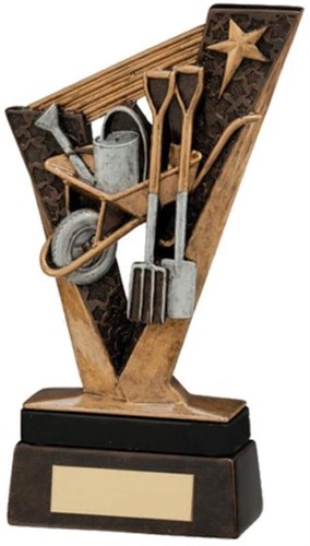 Victoire Jardinage Trophée fleurs jardinier RF16032A 15.5 cm TSA