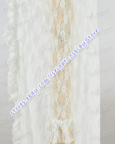 The Phantom Of Opera Christine Daae Fancy White Lace Dress Costume Halloween