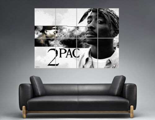 2pac Tupac Legend Rapper Hip-Hop Wall Art Plakat Groß Format A0 Groß Druck