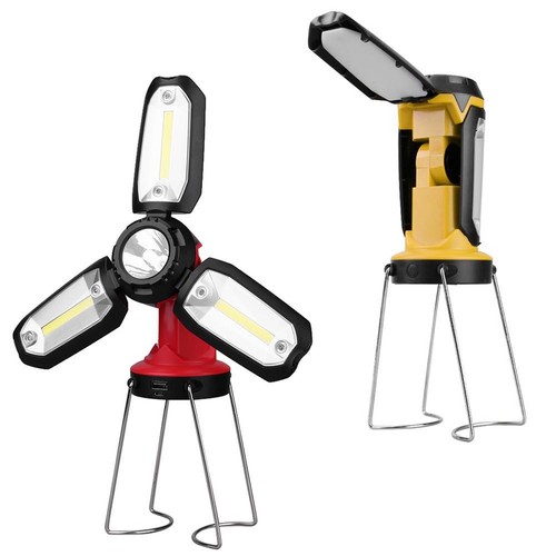 1 LED Camping Zelt Light Notfall Lampe 1X USB wiederaufladbare 10x3 COB