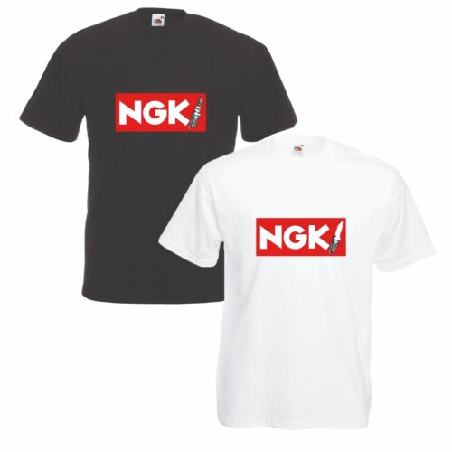 NGK Spark Plugs T-Shirt Motorcycle Car Enthusiast VARIOUS SIZES & COLOURS 