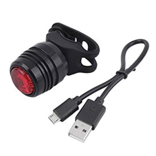 Arrière en alliage rechargeable USB DEL lumière rouge lumières Silicone Mini Lampe Vélo Carson