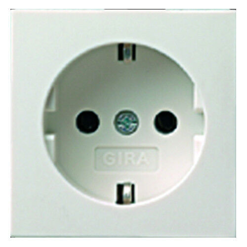 Gira 092003 Couverture pour Prise de courant Système 55 Panneau Blanc Virginal Brillant 