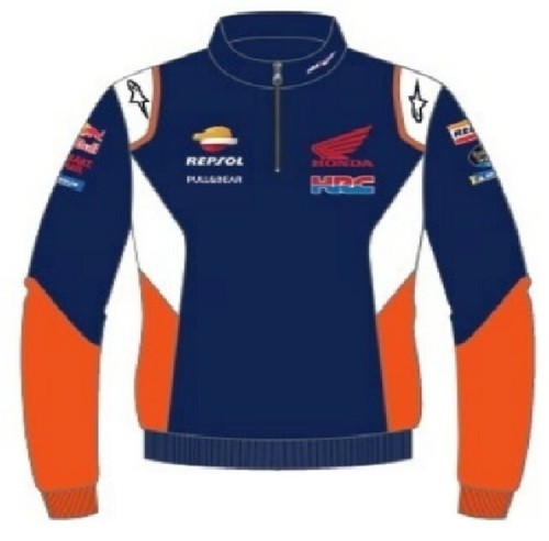 GENUINE HONDA REPSOL ALPINESTAR HRC MOTO-GP SWEATSHIRT RACE WEAR 2019 JACKET